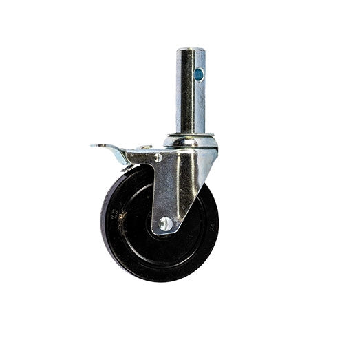 5" Locking Caster w/1-1/4" Round Stem - PSV-151RS