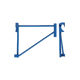 21" Scaffold Tube Side Bracket (2-Board)
