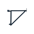 23" Angle Iron Saddle Side Bracket