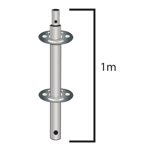 1.0M Pin & Ring Standard Vertical w/Spigot (2-Ring)