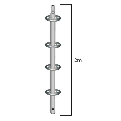 2.0M Pin & Ring Standard Vertical w/Spigot (4-Ring)
