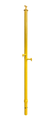 42" Male Guard Rail Post for BJ-Style Frame (Yellow) - PSV-540A-FL-YL
