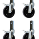 Juego de 4 ruedas giratorias con bloqueo de 8" - PSV-150-4Set