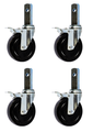 Juego de 4 ruedas giratorias con bloqueo de 8" - PSV-150-4Set