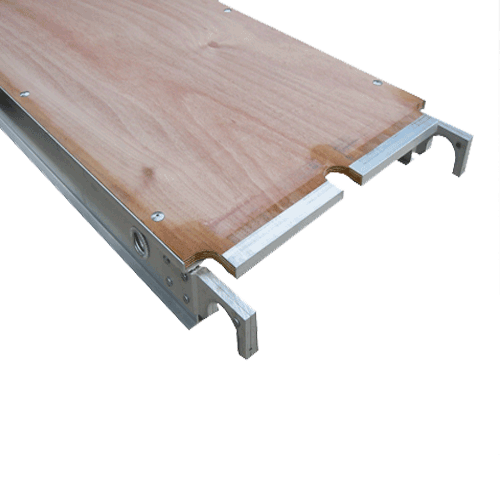 Plataforma de andamio de aluminio/madera contrachapada de 10' x 19" - PSV-1104