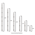 Cup Lock 3.0M Vertical w/Spigot - PSV-CL-8130