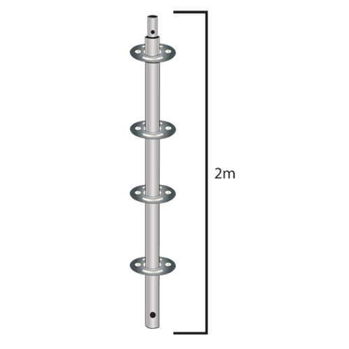 2.0M Pin & Ring Standard Vertical w/Spigot (4-Ring) 