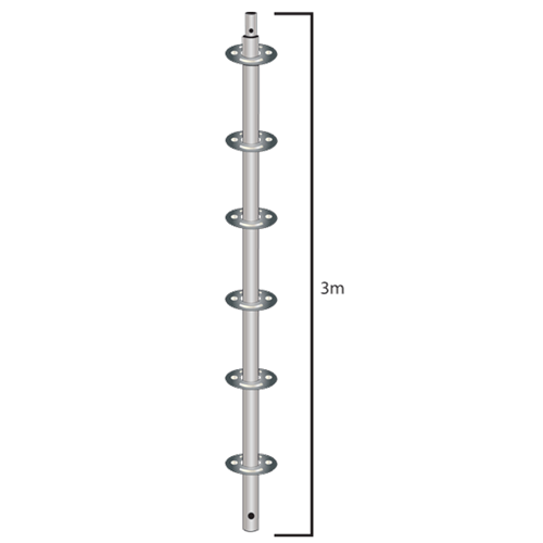 3.0M Pin & Ring Standard Vertical w/Spigot (6-Ring) - PSV-RL-9130