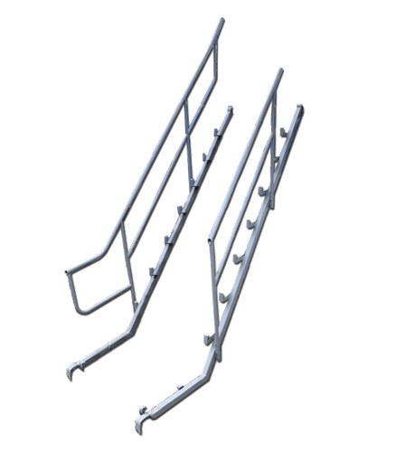 Stair Stringers w/ Handrails for System Scaffold
