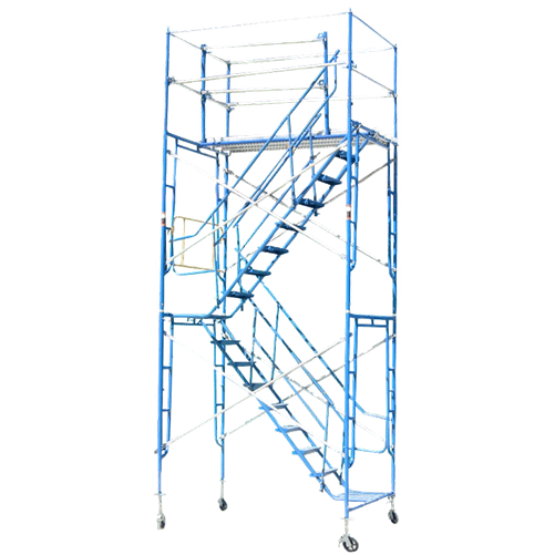 15' Rolling Scaffold Stair Tower (14'8" - 15'10")