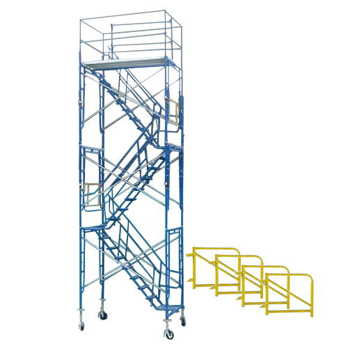 21' Rolling Scaffold Stair Tower