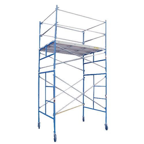 10 foot height rolling scaffold tower kit for working on structures up to 10 foot.